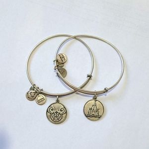 2 Silver Alex and Ani Disney Braclets